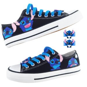 Stitch Shoes Hand Painted Shoes Custom Canvas Anime Sneakers Low Top for Women Men Casual Versatile Daily hasMerchantReturnPolicy  ShippingDetails Free Shipping